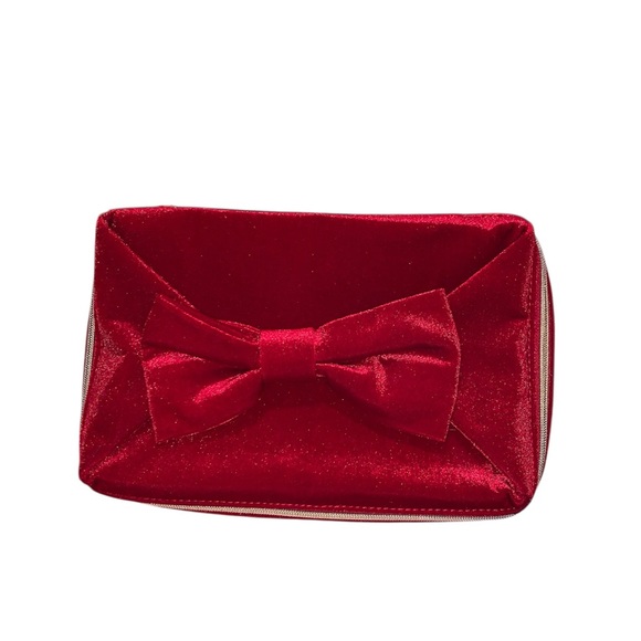 ❤️ESTEE LAUDER COSMETICS FAUX VELVET COSMETIC AND JEWELRY ZIPPERED BAG❤️ - Picture 2 of 7